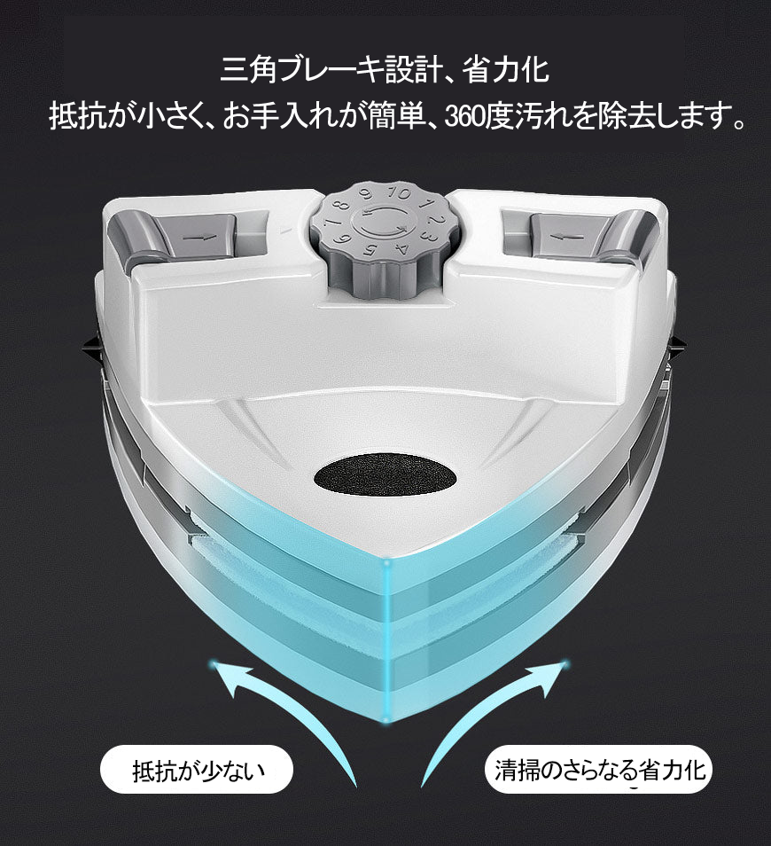 Joybos® 両面ガラスワイパー 調節可能な磁気ウィンドウクリーナー F79