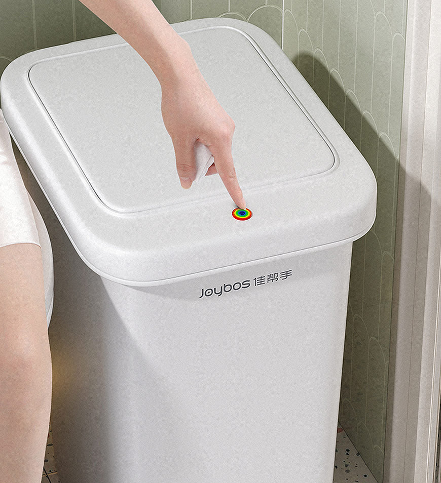 Joybos® シンプル 大容量 臭い漏れ防止 ペダル式 オープンスリム ゴミ箱 セット Z40